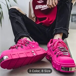 Vibrant Pink Men’s Sneakers